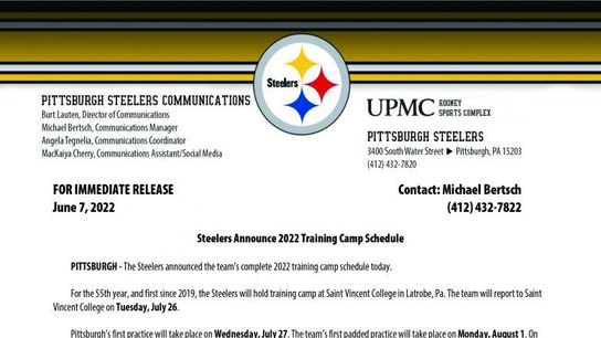Steelers 2022 Training Camp