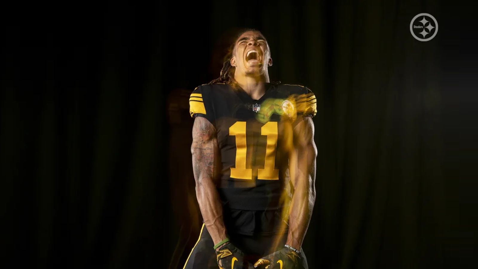 Steelers black rush online jersey