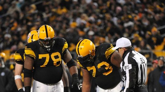 Steelers Max Starks Ramon Foster Ben Roethlisberger