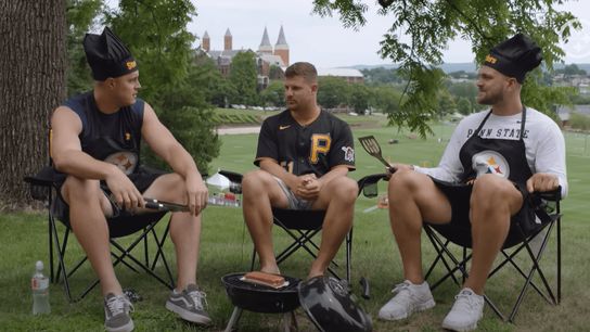Steelers' Pat Freiermuth and Zach Gentry Grill #46 Christian Kuntz On How He Would Survive A Fight With A One Armed Cam Heyward (Steelers News)