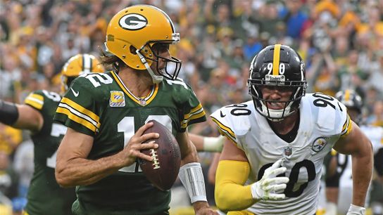 Steelers Aaron Rodgers TJ Watt Steelers Aaron Rodgers TJ Watt