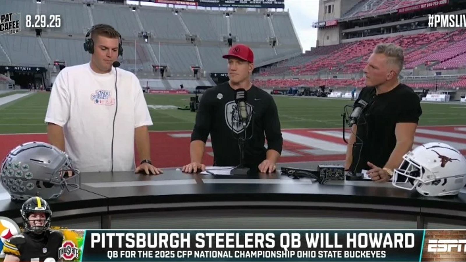 Steelers QB Will Howard's Expectations Haven't Changed Despite Unexpected Injury (Steelers News). Photo by The Pat McAfee Show