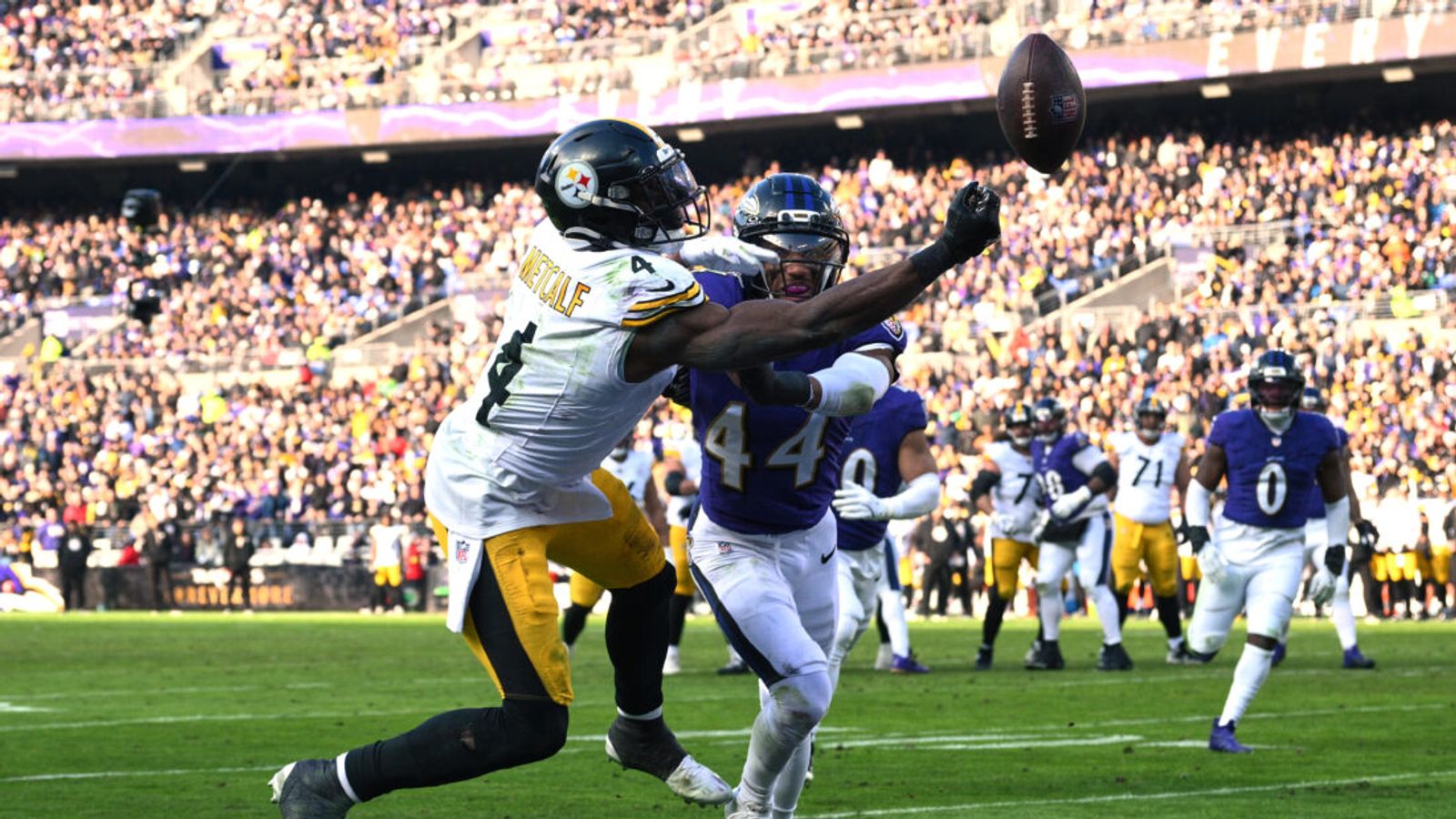 Ravens Defender Throws Steelers' DK Metcalf Social Media Jab Out Of Absolutely Nowhere (Steelers News). Photo by Nick Wass / Associates Press
