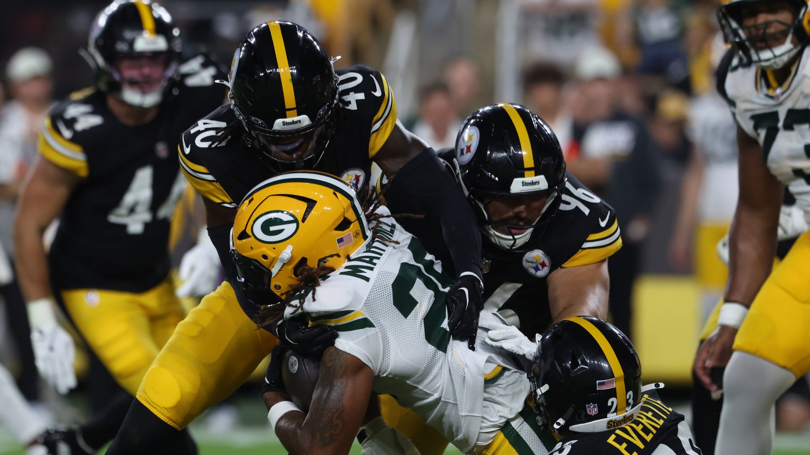 Steelers Rookie Making "Strong Push" For Surprise 53-Man Roster Spot (Steelers News). Photo by Charles LeClaire / Imagn Images