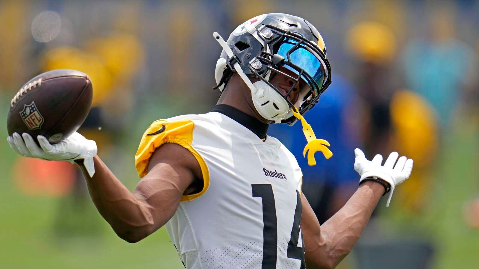 Former Steelers WR George Pickens Ditches Youth Camp In Pittsburgh After Promising To Attend (Steelers News). Photo by Gene J. Puskar / AP Photo