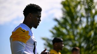 "Great Quarterback": Steelers Rookie Germie Bernard Holds Nothing Back About His Potential Partner-In-Crime (Steelers News). Photo by Karl Roser / Pittsburgh Steelers