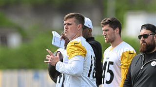 Steelers Rookie Will Howard Already Looking Better Than First Round Quarterback (Steelers News). Photo by Sebastian Foltz / Post-Gazette