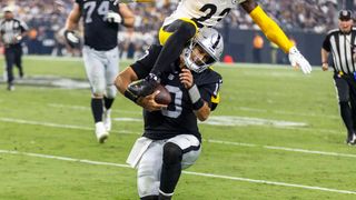 Did The Steelers Benefit From A Shocking Decision Based On The Raiders Knowing Jimmy Garoppolo Was Concussed In 4th Quarter? (Steelers News). Photo by Heidi Fang / Las Vegas Review-Journal