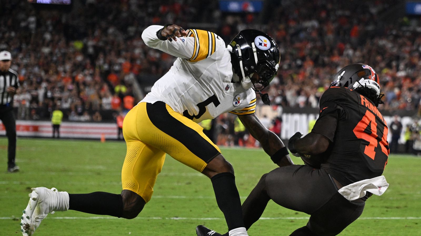 Steelers' Jalen Ramsey Shuts Down Ugly Joey Porter Jr Accusation In Latest Message (Steelers News). Photo by  Ken Blaze / Imagn Images