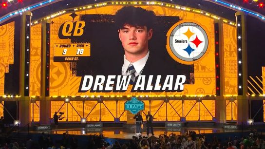 Steelers' Situation With QB Drew Allar Just Got Much More Interesting. Photo by NFL.com