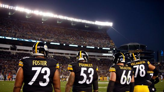 Steelers David DeCastro Ramon Foster Maurkice Pouncey and Alejandro Villanueva Steelers David DeCastro Ramon Foster Maurkice Pouncey and Alejandro Villanueva