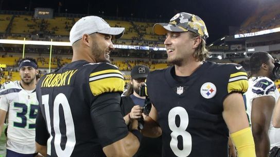 Steelers Trubisky and Pickett Steelers Trubisky and Pickett