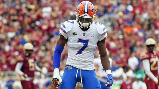 Former Ravens linebacker Jeremiah Moon during his college days at Florida Steelers Jeremiah Moon