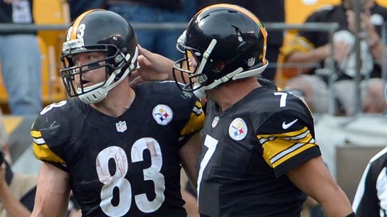 Steelers Ben Roethlisberger and Heath Miller Steelers Ben Roethlisberger and Heath Miller