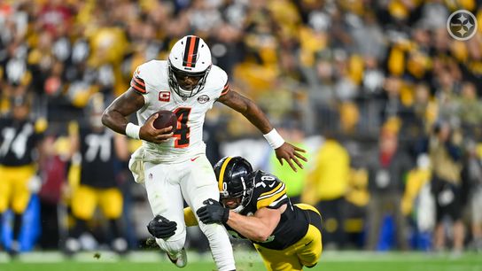 Steelers' TJ Watt sacks Browns' Deshaun Watson Steelers' TJ Watt sacks Browns' Deshaun Watson