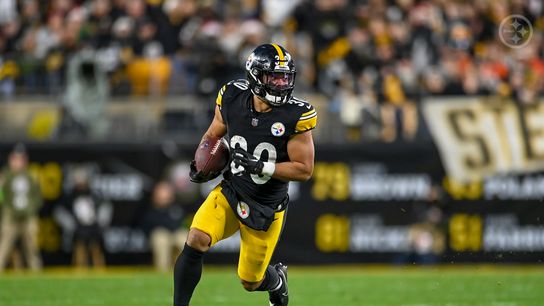 Steelers' Jaylen Warren in a 2023 game against the Cincinnati Bengals Steelers' Jaylen Warren in a 2023 game against the Cincinnati Bengals