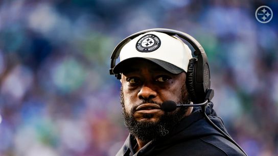 Steelers' Mike Tomlin during a 2023 win over the Seahawks Steelers' Mike Tomlin