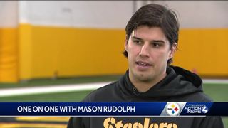 Steelers' Mason Rudolph Answers Awkward Question About His Future In Pittsburgh  (Steelers News). Photo by WTAE