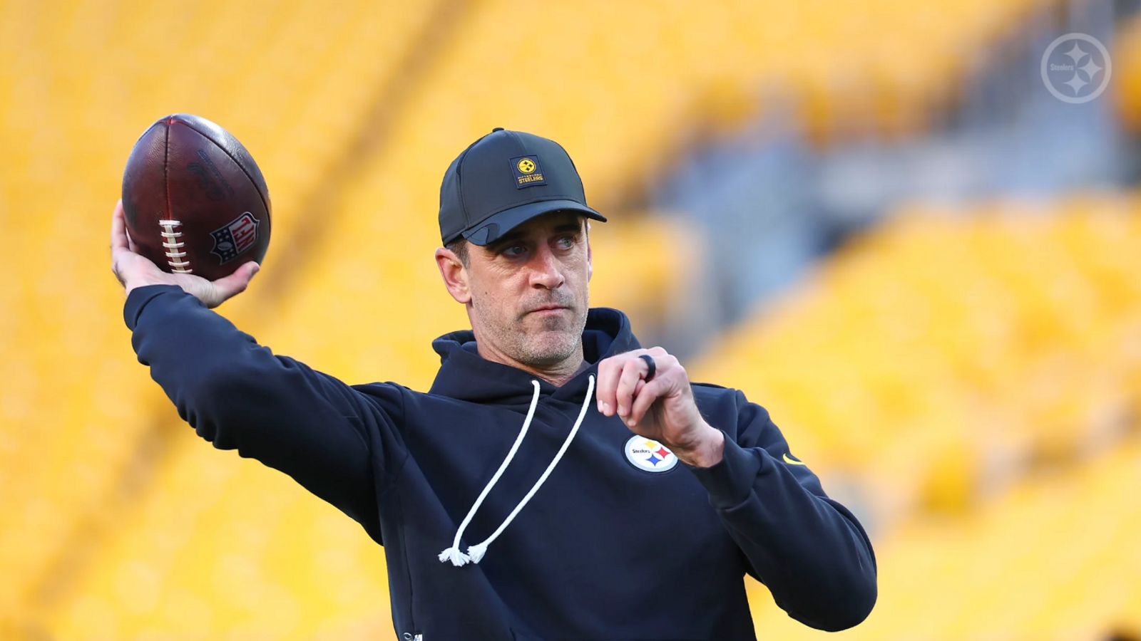 Steelers' Aaron Rodgers Just Held A Private Meeting With Team's Skill Position Players (Steelers News). Photo by Jared Wickerham / Getty Images