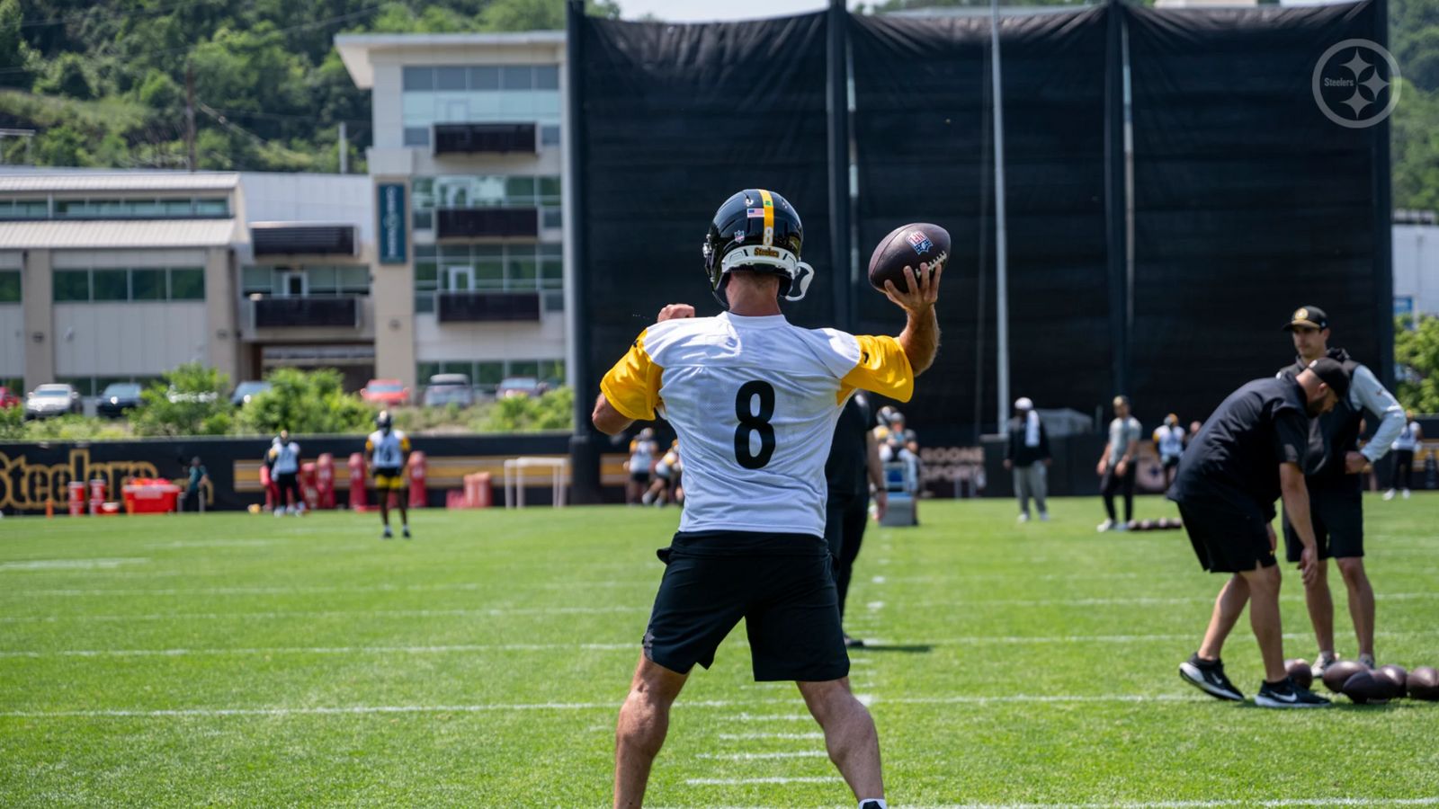Steelers Fans Get Promising Update On The Offense After Conversation Between Aaron Rodgers And Calvin Austin III (Steelers News). Photo by Taylor Ollason / Pittsburgh Steelers