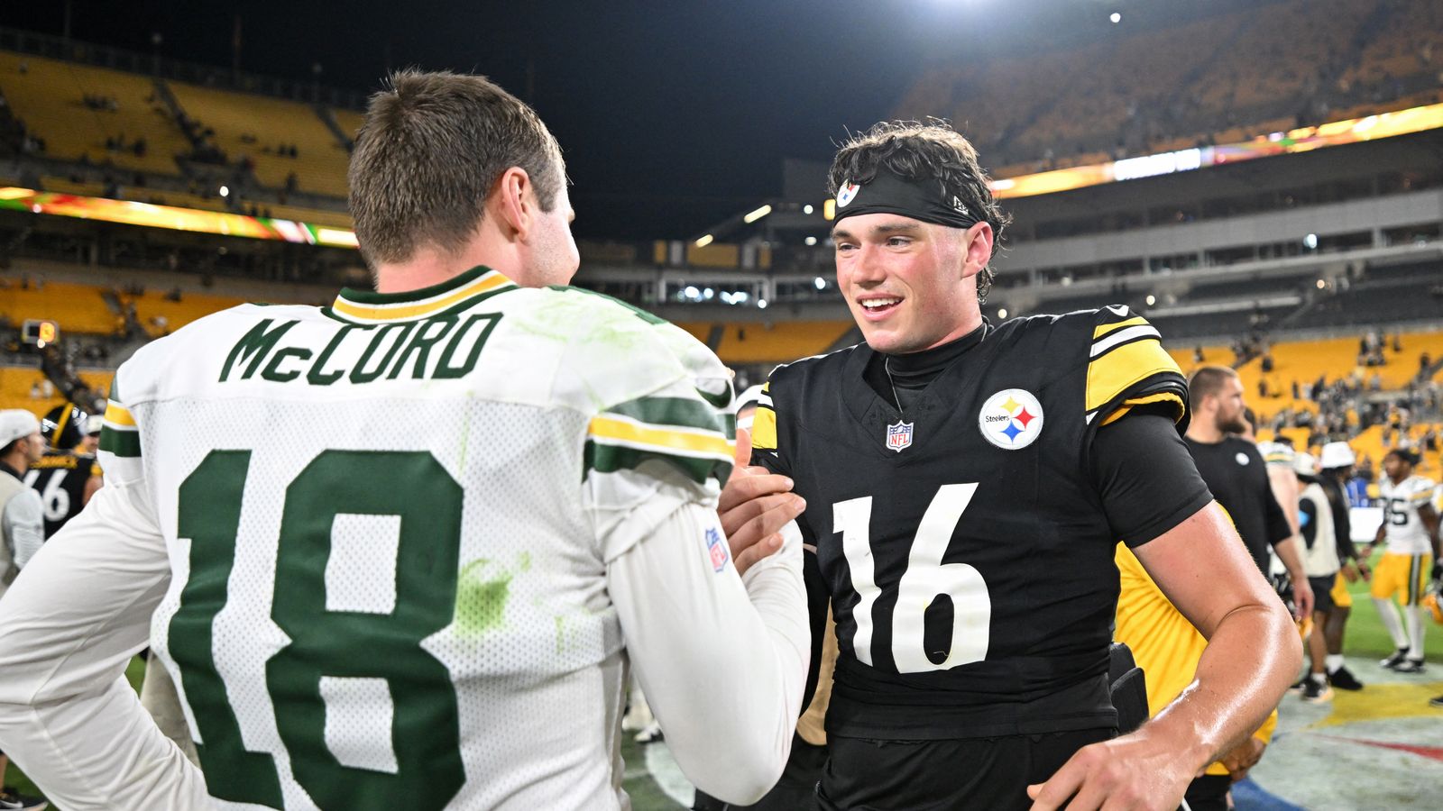 Steelers' Drew Allar Displays Rare Ability That Has Mike McCarthy Taking Notice (Steelers News). Photo by Barry Reeger / Imagn Images