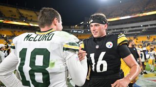 Steelers' Drew Allar Displays Rare Ability That Has Mike McCarthy Taking Notice (Steelers News). Photo by Barry Reeger / Imagn Images