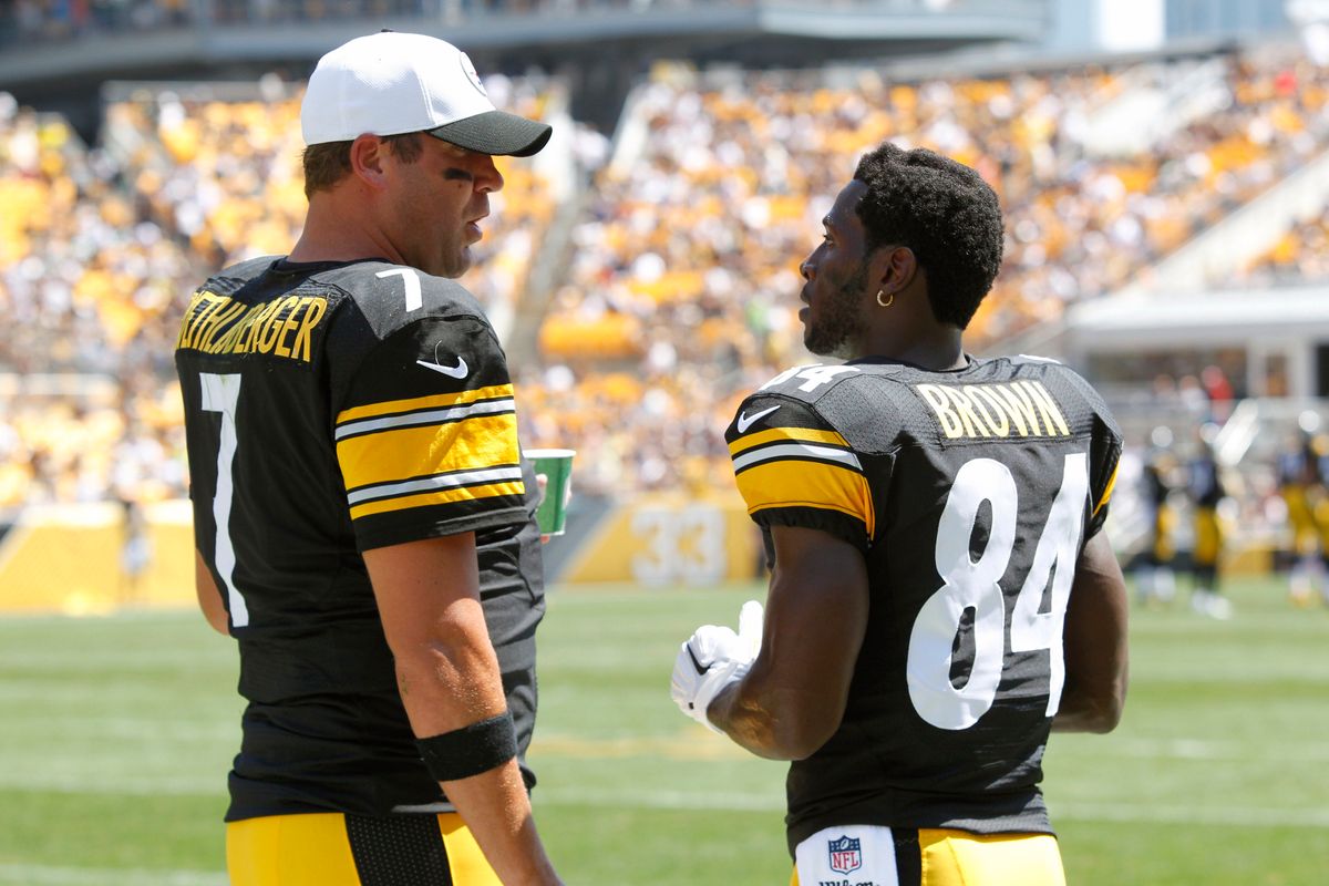 Steelers' Ben Roethlisberger Antonio Brown Steelers' Ben Roethlisberger Antonio Brown
