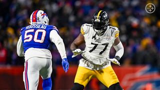 Steelers Rookie Tackle Broderick Jones Draws Heavy Criticism From Bills Veteran DT After Playoff Loss  (Steelers News). Photo by Karl Roser / Pittsburgh Steelers