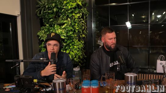 Steelers Ben Roethlisberger And cohost Spencer T'eo Steelers Ben Roethlisberger And cohost Spencer T'eo