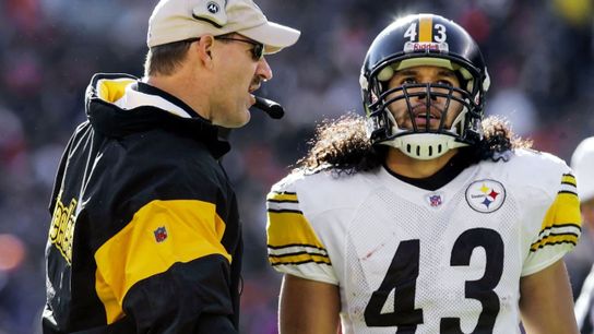 Steelers Bill Cowher Troy Polamalu Steelers Bill Cowher Troy Polamalu