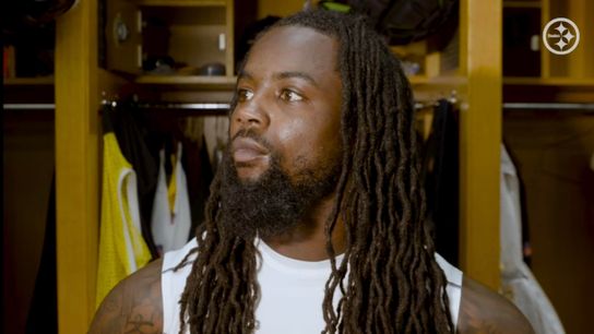Steelers' Cornerback Donte Jackson speaking during OTA's. Steelers' Cornerback Donte Jackson speaking during OTA's.