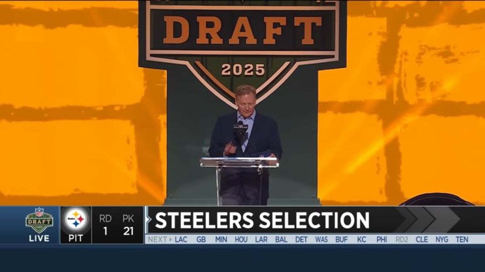 Steelers Setting The Stage To Trade Up In First Round Of 2026 NFL Draft For Top Playmaker (Steelers News). Photo by ESPN NFL Draft Coverage
