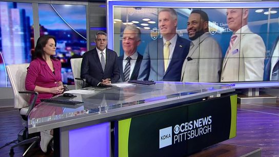 Steelers Merril Hoge and Jerome Bettis
