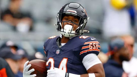 Former Chicago Bears running back, Khalil Herbert. Former Chicago Bears running back, Khalil Herbert.