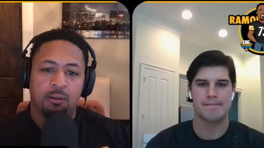 Steelers Ramon Foster and Mason Rudolph Steelers Ramon Foster and Mason Rudolph