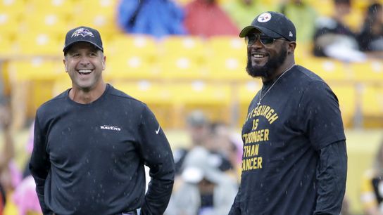 Steelers Mike Tomlin and John Harbaugh Steelers Mike Tomlin and John Harbaugh