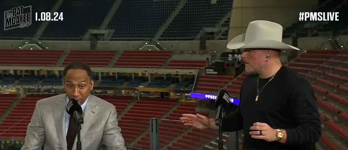 Mega sports star Stephen A. Smith talking about the Steelers 2023 playoff chances on The Pat McAfee Show on ESPN Monday afternoon. Mega sports star Stephen A. Smith talking about the Steelers 2023 playoff chances on The Pat McAfee Show on ESPN Monday afternoon.