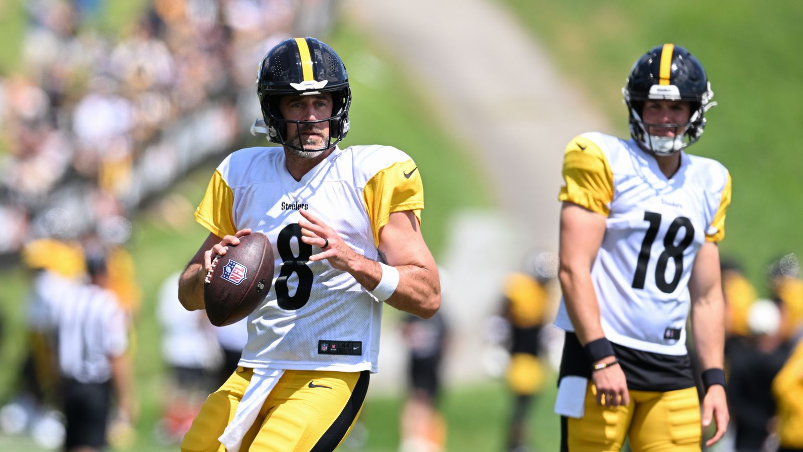 Steelers' Will Howard's Desperate QB2 Push Puts His Very Own Roster Spot In Jeopardy (Steelers News). Photo by Barry Reeger / Imagn Images