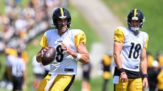 Steelers' Will Howard's Desperate QB2 Push Puts His Very Own Roster Spot In Jeopardy (Steelers News). Photo by Barry Reeger / Imagn Images