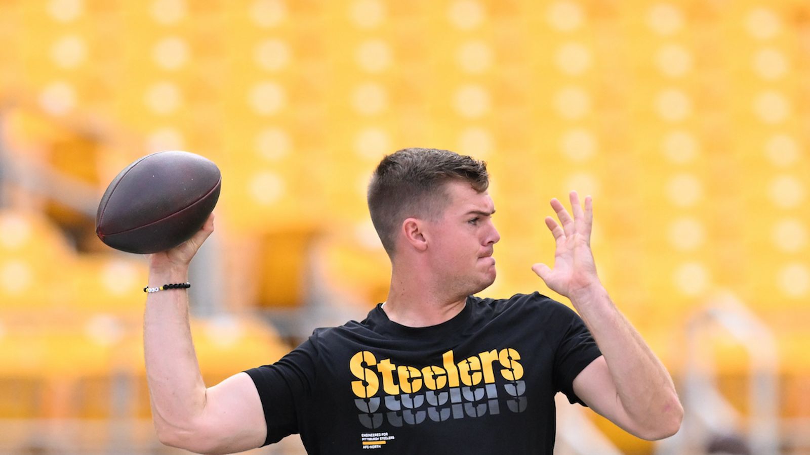 Steelers' Will Howard Quickly Emerges As Surprise Giants Trade Option (Steelers News). Photo by Barry Reeger / Imagn Images