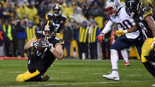 Steelers Great Heath Miller Was A Pivotal Piece To Jesse James' Career After Being Drafted From Penn State. Photo by Joe Sargent / Getty Images