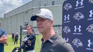 Ravens' John Harbaugh Chimes In On Steelers' Controversial Acquisition Of Aaron Rodgers (Steelers News). Photo by X: @JamisonHensley