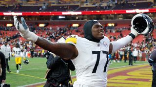 Broderick Jones' Simple Comments Just Made A Huge Statement About His Future With The Steelers (Steelers News). Photo by Geoff Burke / Imagn Images