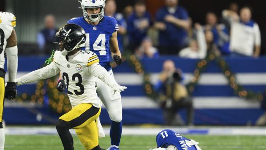 Steelers’ Damontae Kazee Explains The Truth About The Michael Pittman Tackle: “It Did Slow Me Down A Little Bit”. Photo by AP