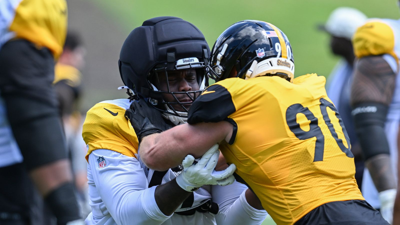 Steelers Hit Legitimate Home Run With Rookie Max Iheanachor After Dominating TJ Watt And Nick Herbig (Steelers News). Photo by Barry Reeger / Imagn Images