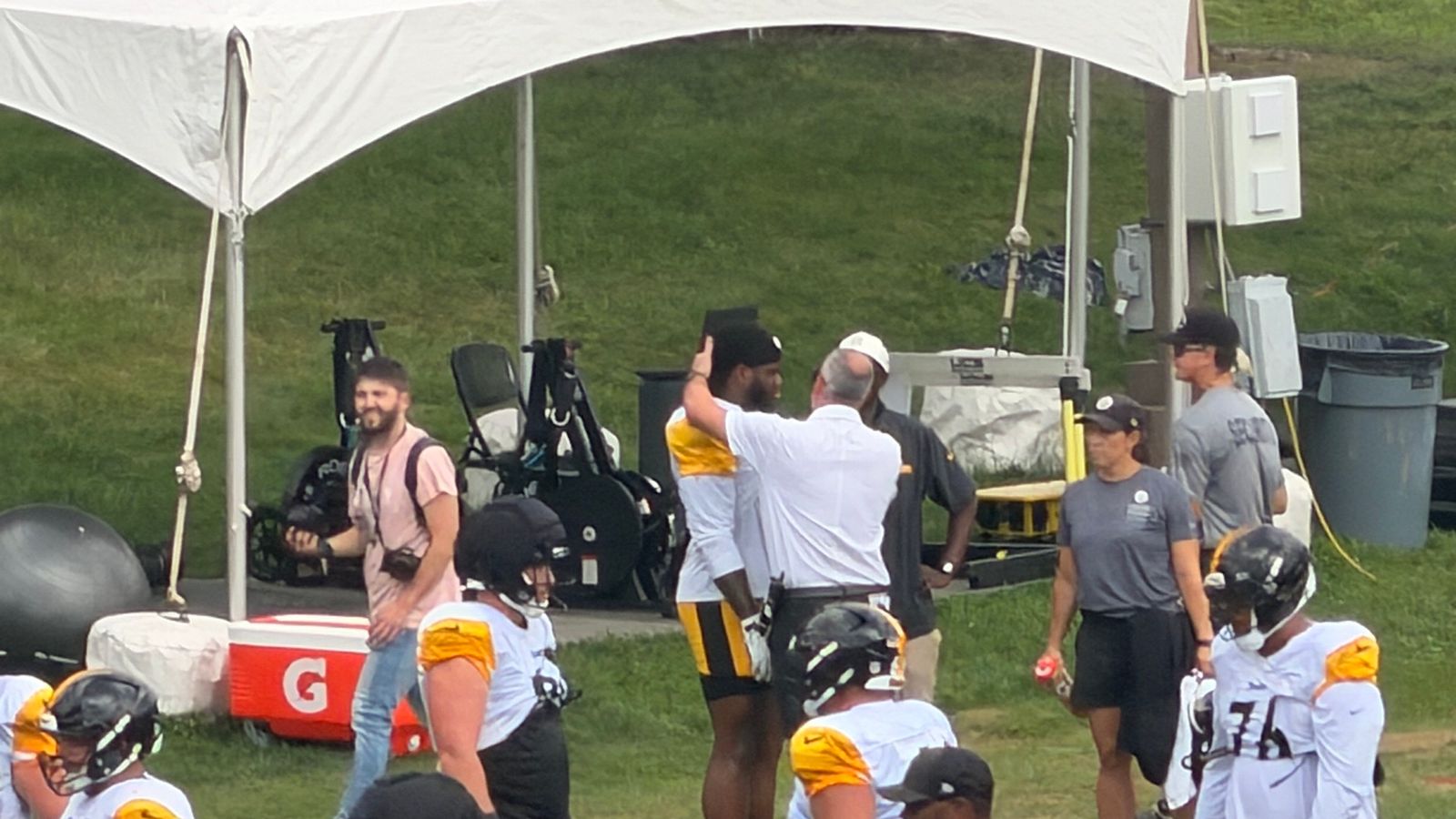 Steelers Watch Potential Nightmare Unfold As Rookie Max Iheanachor Goes Down With Injury (Steelers News). Photo by Steeler Nation / Brandon Wallace
