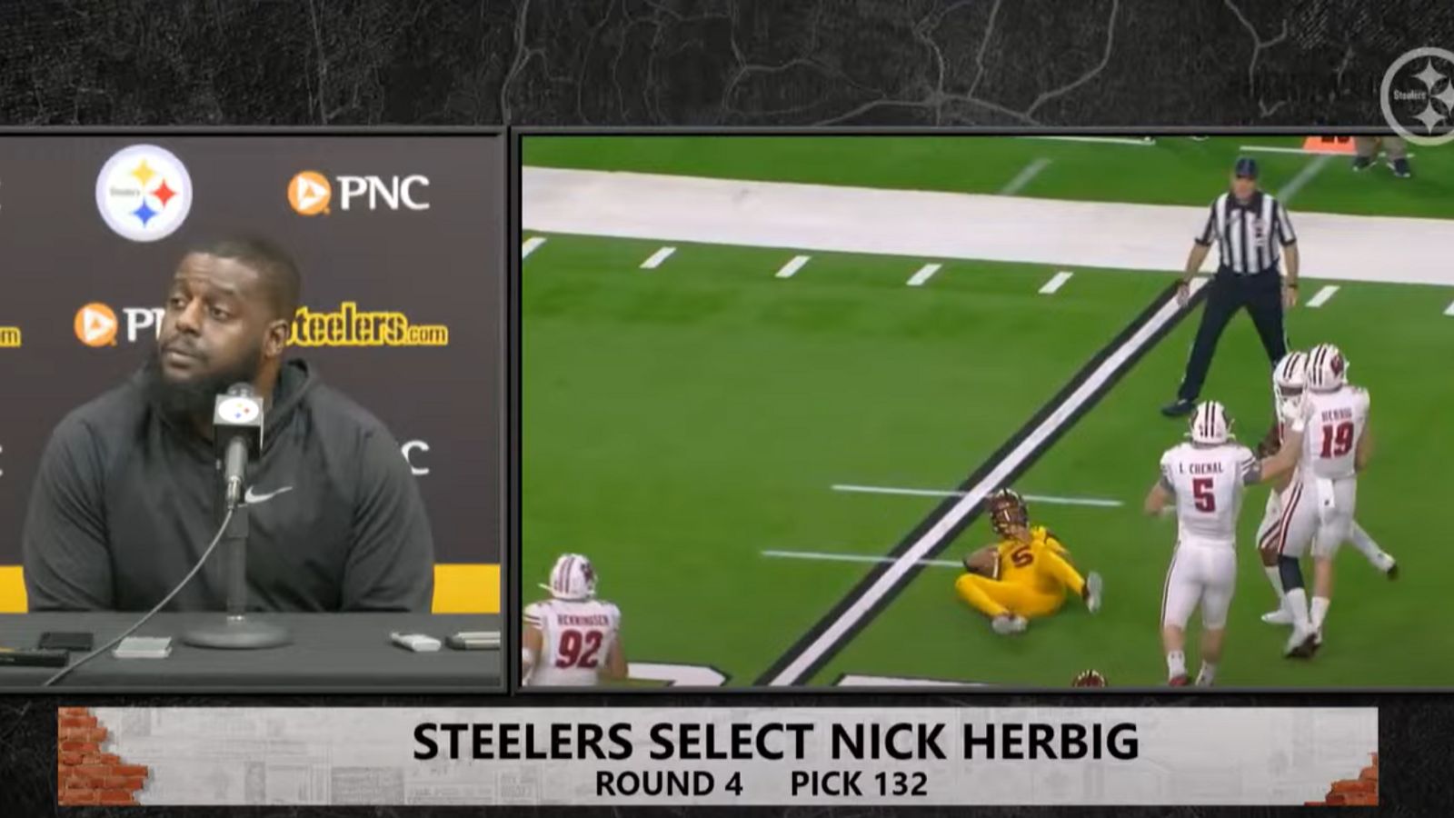 Steelers Draft Room Identifies Fierce Badgers Defender Nick Herbig As