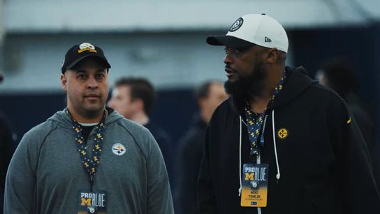 Steelers' Omar Khan and Mike Tomlin Steelers' Omar Khan and Mike Tomlin