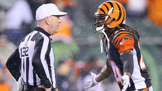 Bengals cornerback Pac-Man Jones argues after being called for a 15-yard penalty to put the Steelers in field goal range to win Bengals cornerback Pac-Man Jones argues after being called for a 15-yard penalty to put the Steelers in field goal range to win