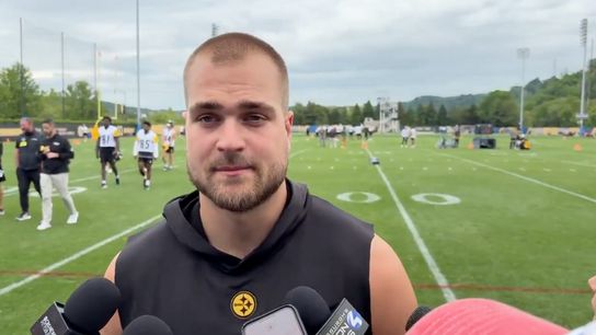 Steelers' Pat Freiermuth Gets Honest About Pittsburgh Adding A New Wide Receiver To The Offense. Photo by X: @C_AdamskiTrib